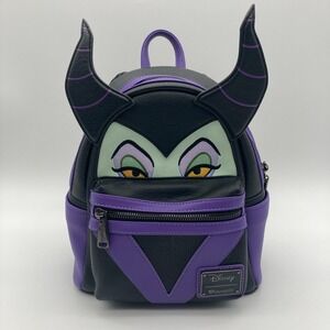 Disney Loungefly Maleficent Sleeping Beauty Dragon Horns Mini Backpack Figural